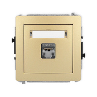 KARLIK DECO 29DGK-5 Gniazdo komputerowe pojedyńcze 1xRJ45