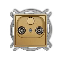 KARLIK ICON 29IG9P  Gniazdo abonenckie RTV przelotowego 9dB