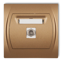 KARLIK LOGO 8LGF-1  Gniazdo antenowe pojedyncze typu F (SAT)