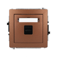 KARLIK DECO 9DGUSB-7  Gniazdo pojedyńcze  1xUSB C-C