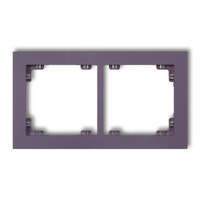 KARLIK DECO 50DR-2 Ramka uniwerstalna podwójna z tworzywa DECO Pastel Matt