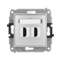 KARLIK ICON 7IHDMI-4  Gniazdo podwójne HDMI 2.0