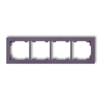 KARLIK DECO 50DR-4 Ramka uniwersalna podczwórna z tworzywa DECO Pastel Matt