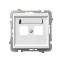 OSPEL SONATA GPK-2R/p/00 Obudowa gniazda podwójnego typu Keystone prosta