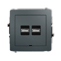 KARLIK DECO 28DCUSBBO-6  Ładowarka USB podwójna  2xUSB A