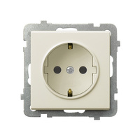 OSPEL SONATA GP-1RS/m/27 Gniazdo pojedyncze z uziemieniem schuko