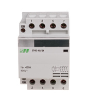 F&F Stycznik 3 modułowy elektromagnetyczny ST40-40 24 V