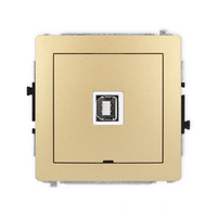 KARLIK DECO 29DGUSBBO-3 Gniazdo pojedyńcze USB A-B 2.0