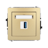 KARLIK DECO 29DGUSB-5  Gniazdo pojedyńcze  USB A-A 3.0