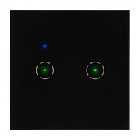 Włącznik podtynkowy podwójny Wi-Fi Tuya Smart Home, czarny