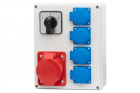 F-ELEKTRO Rozdzielnica R-240 - gniazda 16A 5p, 4x230V, L/P(16A) F3.0784