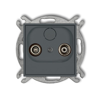 KARLIK ICON 28IG9P  Gniazdo abonenckie RTV przelotowego 9dB