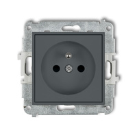 KARLIK MINI 28MGP-1zp  Gniazdo pojedyńcze  z uziemieniem 2P+Z (przesłony torów prądowych)