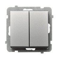 OSPEL SONATA ŁP-19R/m/38 Łącznik podwójny krzyżowy srebro