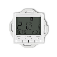 KARLIK ICON IRT-3.2 Mechanizm uniwersalnego elektronicznego tygodniowego regulatora temperatury (podświetlenie niebieskie)