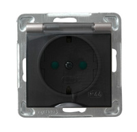 OSPEL IMPRESJA GPH-1YSP/m/23/d Gniazdo bryzgoszczelne schuko, przesłony