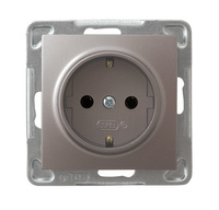 Ospel impresja GP-1YS/m/23 Gniazdo pojedyncze z uziemieniem schuko