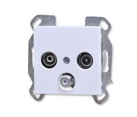 Hager wl3120 gniazdo rtv-sat przelotowe