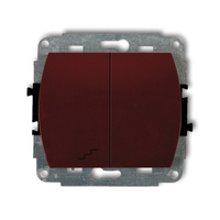 KARLIK TREND 4WP-10.1 Łącznik jednobiegunowy  ze schodowym (wspólne zasilanie)