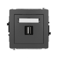 KARLIK DECO 28DGUSB-1  Gniazdo pojedyńcze  USB A-A 2.0