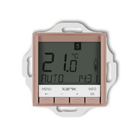 KARLIK ICON 62IRT-3.1 Mechanizm uniwersalnego elektronicznego tygodniowego regulatora temperatury (podświetlenie białe)
