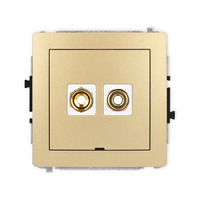 KARLIK DECO 29DGGBO-4  Gniazdo głośnikowe pojedyńcze