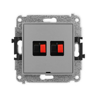 KARLIK ICON 27IGGBO-2  Gniazdo głośnikowe podwójne