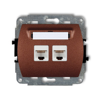 KARLIK TREND 9GK-4  Gniazdo komputerowe podwójne 2xRJ45