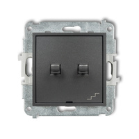 KARLIK MINI 11MWPUS-10.1 Łącznik jednobiegunowy  ze schodowym (wspólne zasilanie) w  stylu amerykańskim