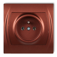 KARLIK LOGO 9LGP-1z Gniazdo pojedyncze z uziemieniem 2P+Z (bez przesłon torów prądowych)