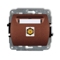 KARLIK TREND 9GRCA-1  Gniazdo pojedyńcze  RCA (typu cinch - żółty