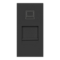 NOEN RJ45, gniazdo modułowe 22,5x45mm RJ45 cat 5e, czarne