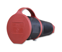 PCE TAURUS 2 2411-SRW GNIAZDO PRZENOŚNE GUMOWE Z ZATYCZKĄ IP54 16A