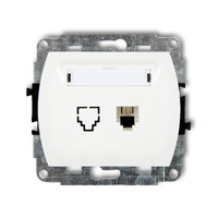 KARLIK TREND GT-1  Gniazdo telefoniczne pojedyńcze  1xRJ11