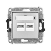 KARLIK ICON 7ICUSB-6  Ładowarka USB podwójna  2xUSB A