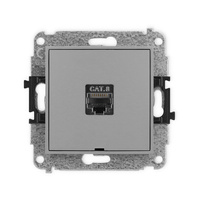 KARLIK ICON 27IGKBO-11  Gniazdo komputerowe pojedyńcze  1xRJ45