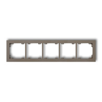 KARLIK DECO 49DR-5 Ramka uniwersalna pięciokrotna z tworzywa DECO Pastel Matt