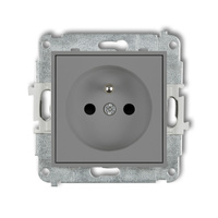KARLIK ICON 27IGP-1zp  Gniazdo pojedyńcze  z uziemieniem 2P+Z (przesłony torów prądowych)