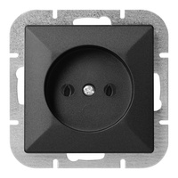 Gniazdo pojedyncze p/t 2P Pearl, 16A, 250V, PT-15P, czarny