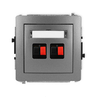 KARLIK DECO 11DGG-2  Gniazdo głośnikowe podwójne