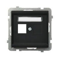 OSPEL SONATA GPK-1R/p/33 Obudowa gniazda pojedynczego Keystone prosta