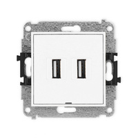 KARLIK ICON 25IGUSBBO-2  Gniazdo podwójne 2xUSB A-A 2.0