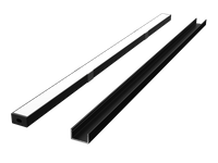 LED line PRIME Profil aluminiowy nawierzchniowy czarny 2m - zestaw