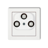 KARLIK DECO 25DGMU  Gniazdo multimedialne 3F DATA (UPC)
