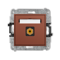 KARLIK ICON 63IGRCA-1 Mechanizm gniazda pojedynczego RCA (typu cinch - żółty, pozłacany)