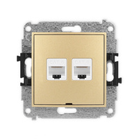 KARLIK ICON 29IGKBO-4  Gniazdo komputerowe podwójne 2xRJ45