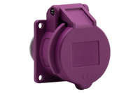 F-ELEKTRO F7.0071  Gniazdo tablicowe 16A 2p 24V Kołnierz 55x55 IP44