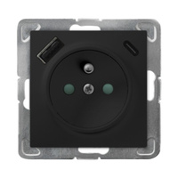 OSPEL IMPRESJA GP-1YZPUSBAC/m/33 Gniazdo z/u, przesłony, ładowarka USB