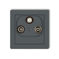 KARLIK DECO 28DGS Gniazdo abonenckie RTV-SAT końcowego 1