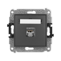 KARLIK ICON 28IGK-1e  Gniazdo komputerowe pojedyńcze  1xRJ45